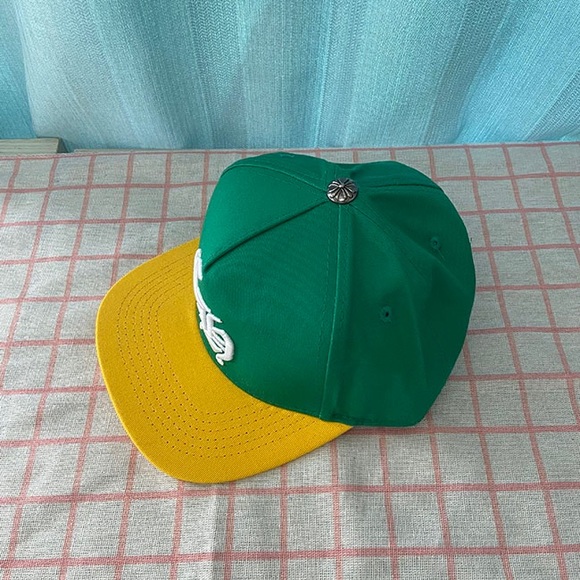 Chrome Hearts Yellow And Green Color Matching Casual Sports Hat - Picture 2 of 7